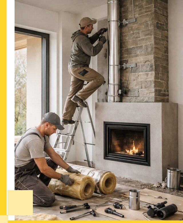 Монтаж дымоходов для каминов в Новокузнецке от 15411 р. ЭриданНвк