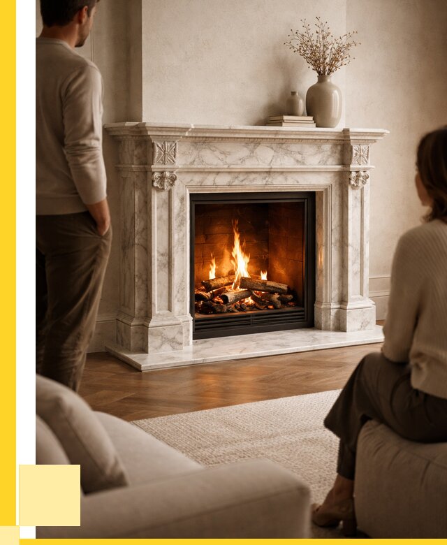 Мраморные камины под ключ в Новокузнецке от 256850 р. | ЭриданНвк