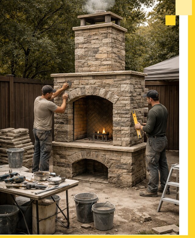 Проектирование и установка уличных каминов в Новокузнецке