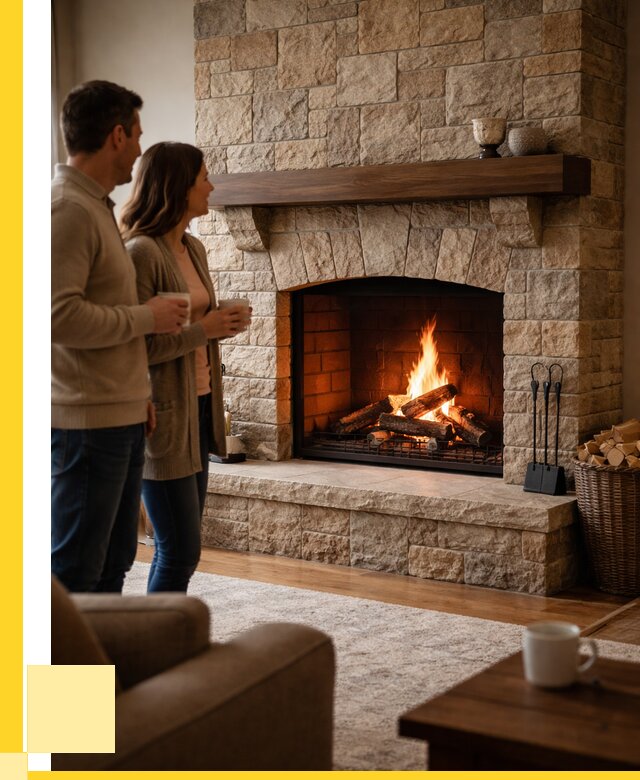 Каменные камины на заказ в Новокузнецке от 184932 р. | ЭриданНвк