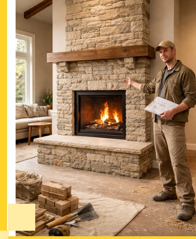 Камины под ключ в Новокузнецке от 184932 р. | ЭриданНвк — установка