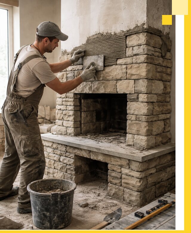 Строительство каминов под ключ в Новокузнецке от проектирования до монтажа