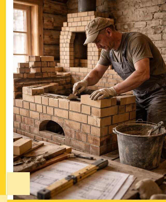 Кладка печей из кирпича в Новокузнецке цены от 30822 р. - ЭриданНвк