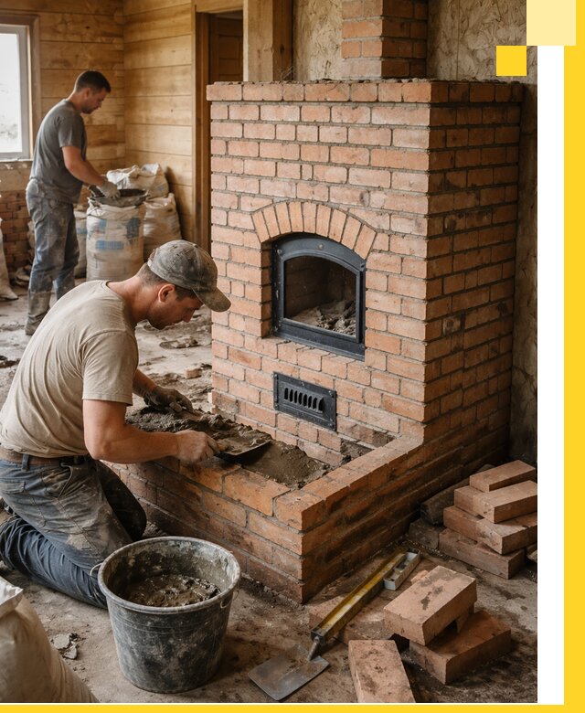 Профессиональное строительство печей в Новокузнецке под ключ