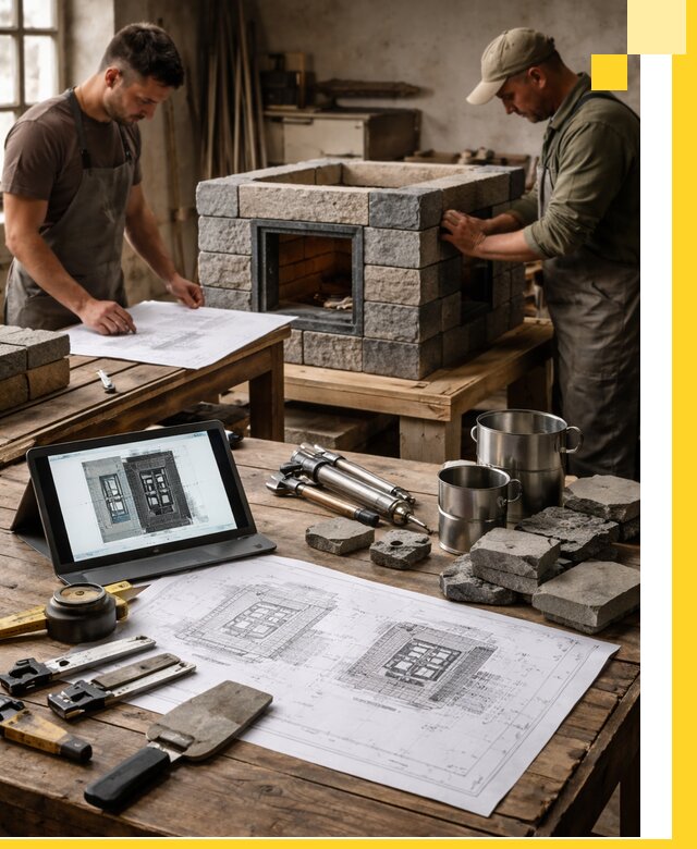 Разработка проектов печей с согласованием и монтажом в Новокузнецке