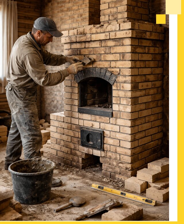 Кирпичные печи под ключ в Новокузнецке: проектирование и кладка