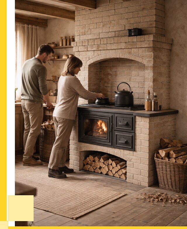 Печи с плитой в Новокузнецке от 46233 р. | ЭриданНвк — кирпичная печь