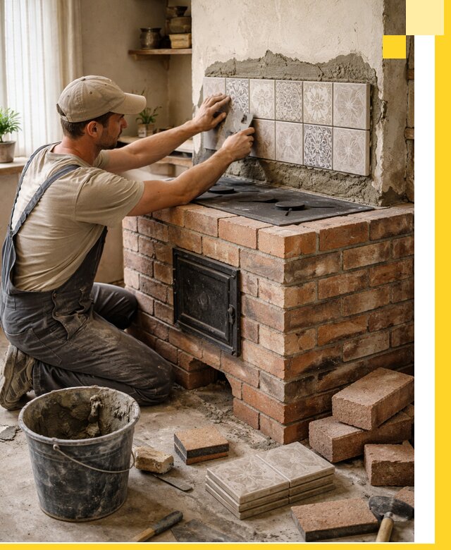 Печи с плитой на заказ монтаж гарантия и сервис в Новокузнецке