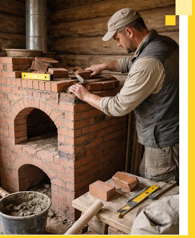 Изготовление и установка русских печей в Новокузнецке под ключ