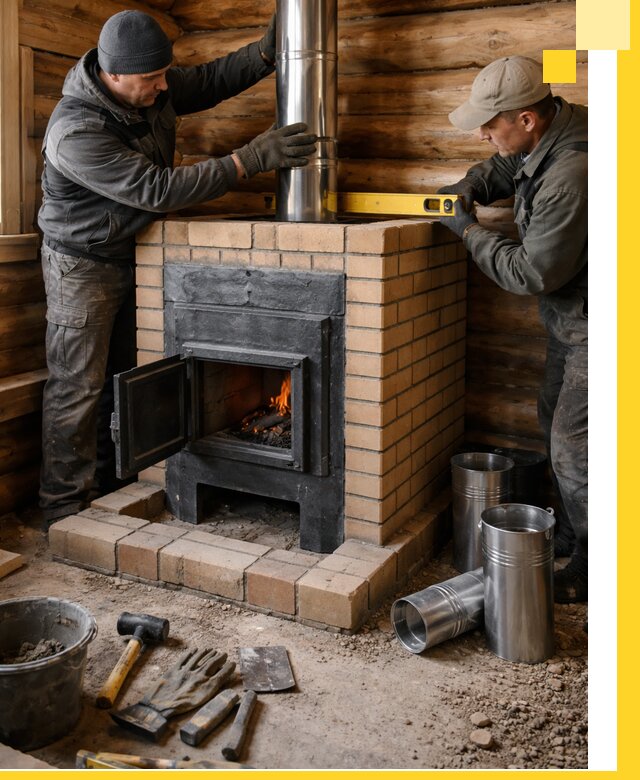 Проектирование, изготовление и установка банных печей в Новокузнецке