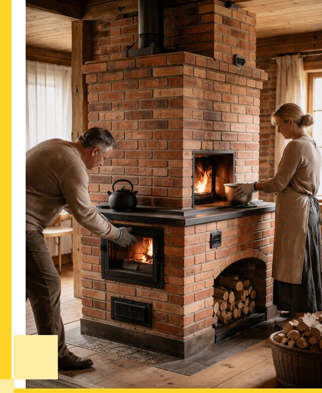 Печи для загородного дома под ключ в Новокузнецке от 82192 р. | ЭриданНвк