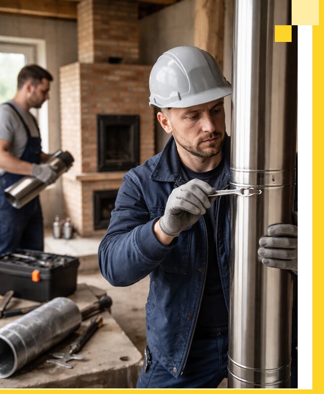 Профессиональный монтаж дымоходов для печей в Новокузнецке