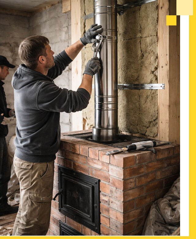 Изготовление и монтаж печей и дымоходов под ключ в Новокузнецке