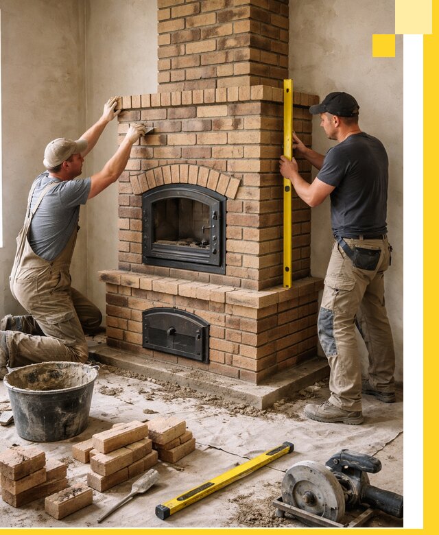 Продажа и установка печей и каминов для дома под ключ в Новокузнецке