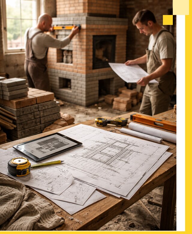 Проекты печей и каминов с индивидуальным дизайном в Новокузнецке