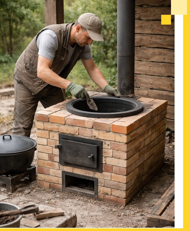 Изготовление и установка печей для казана в Новокузнецке под ключ