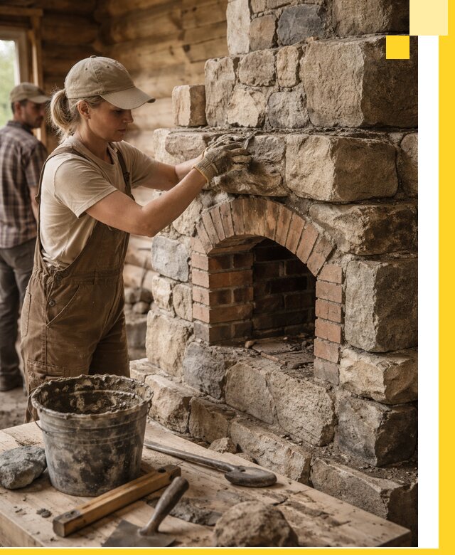 Каменные печи на заказ и монтаж в Новокузнецке, долговечные решения