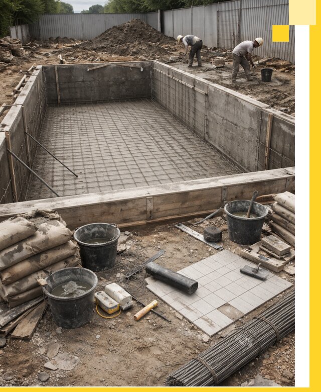 Строительство бассейнов под ключ в Новокузнецке, дизайн и монтаж