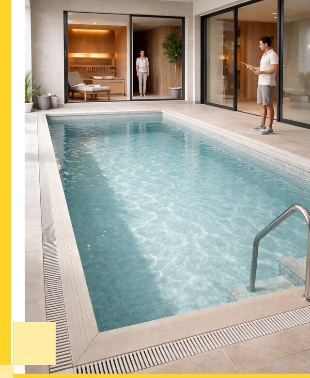 Отделка бассейна пленкой ПВХ в Новокузнецке от 3596 р. - ЭриданНвк