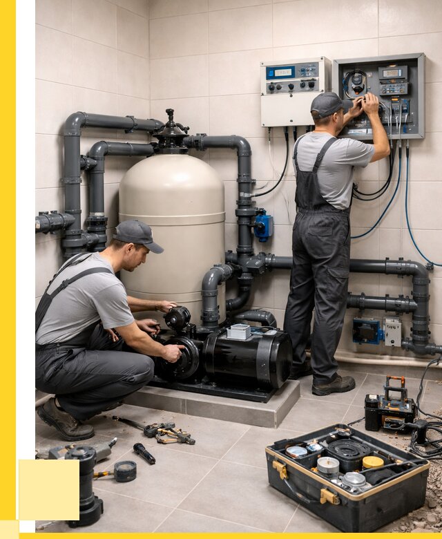 Монтаж оборудования для бассейнов в Новокузнецке от 41096 р. | ЭриданНвк