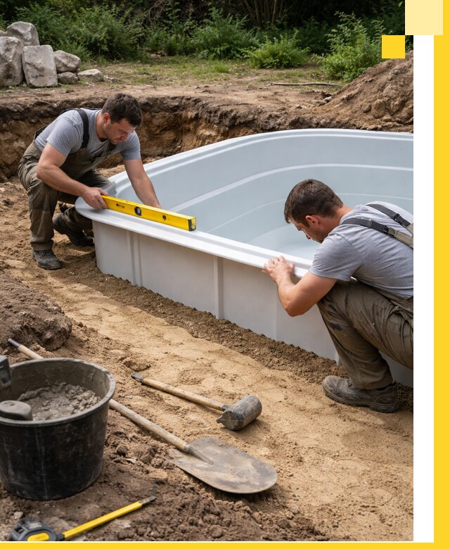 Производство и установка пластиковых бассейнов в Новокузнецке под ключ