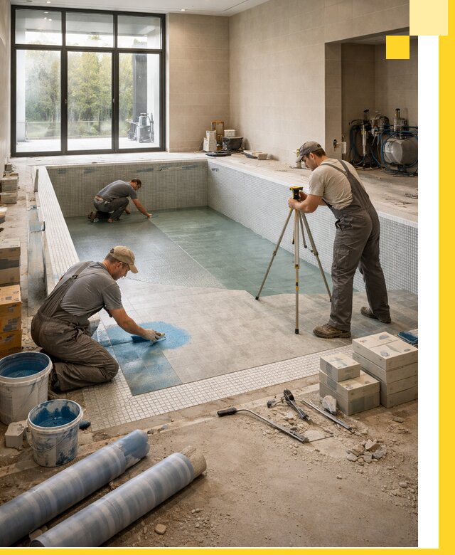 Проект и строительство закрытых бассейнов в Новокузнецке под ключ