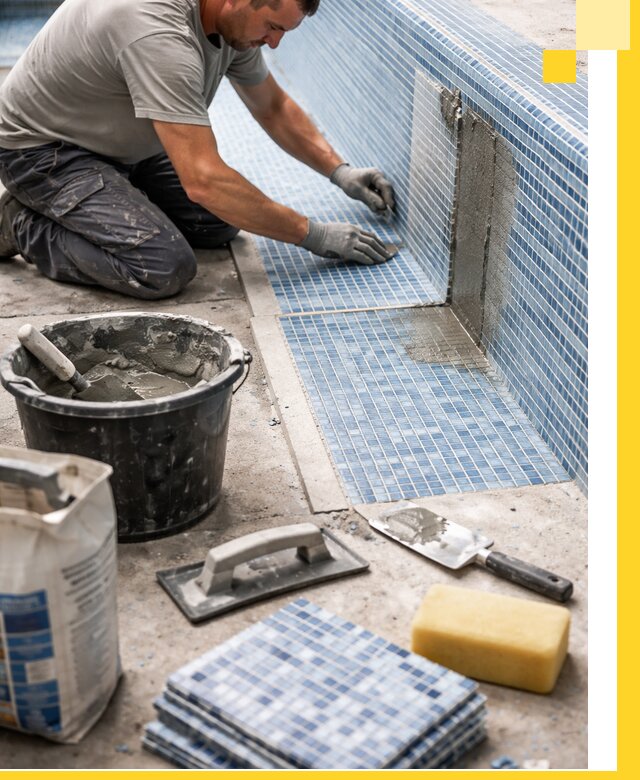 Укладка и ремонт мозаики для бассейнов под ключ в Новокузнецке