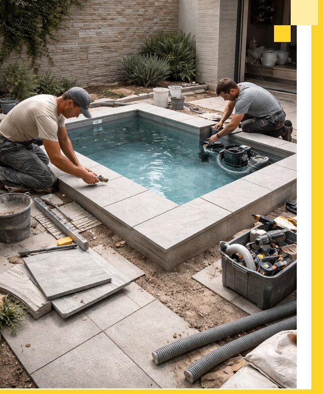 Мини бассейны под ключ в Новокузнецке, дизайн и установка