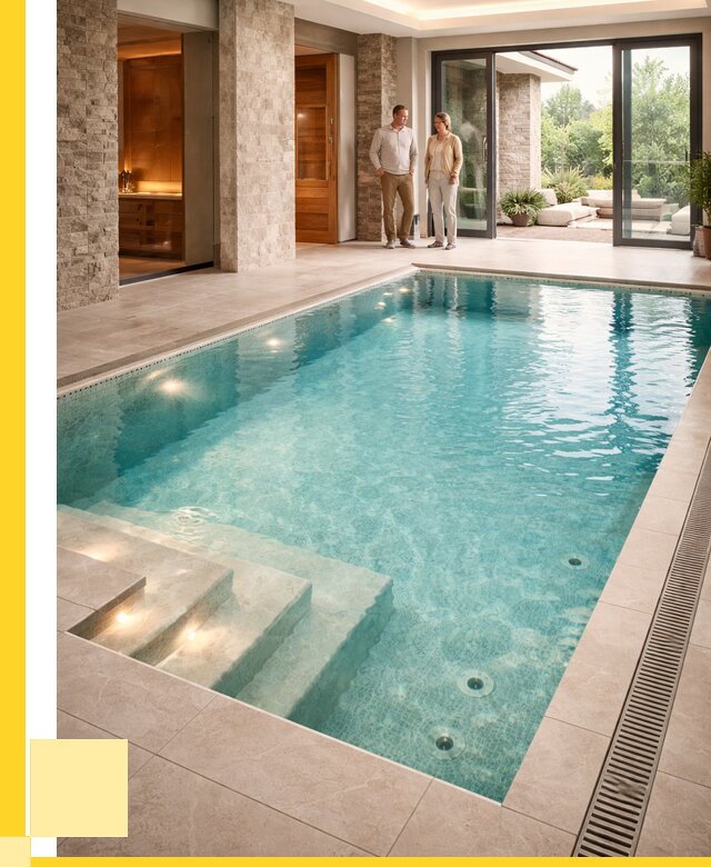 Бассейн во дворе в Новокузнецке: проект, отделка от 1232880 р. | ЭриданНвк