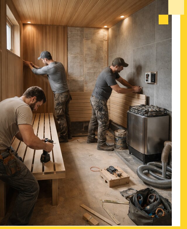 Сауны под ключ в Новокузнецке, проектирование, строительство, отделка