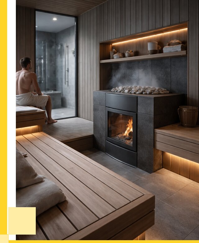 Проект сауны в частном доме в Новокузнецке от 35959 р. | ЭриданНвк