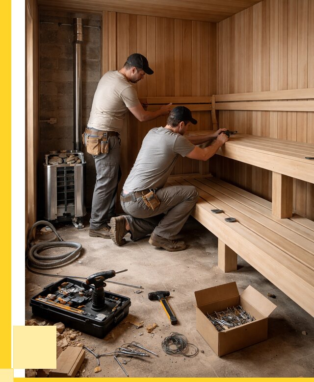 Монтаж саун под ключ в Новокузнецке от 123288 р. | ЭриданНвк