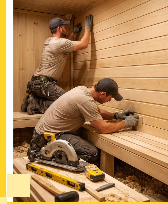 Обшивка саун вагонкой в Новокузнецке от 2569 р. | ЭриданНвк