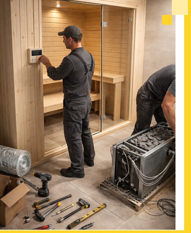 Поставка, установка и монтаж электрических саун в Новокузнецке