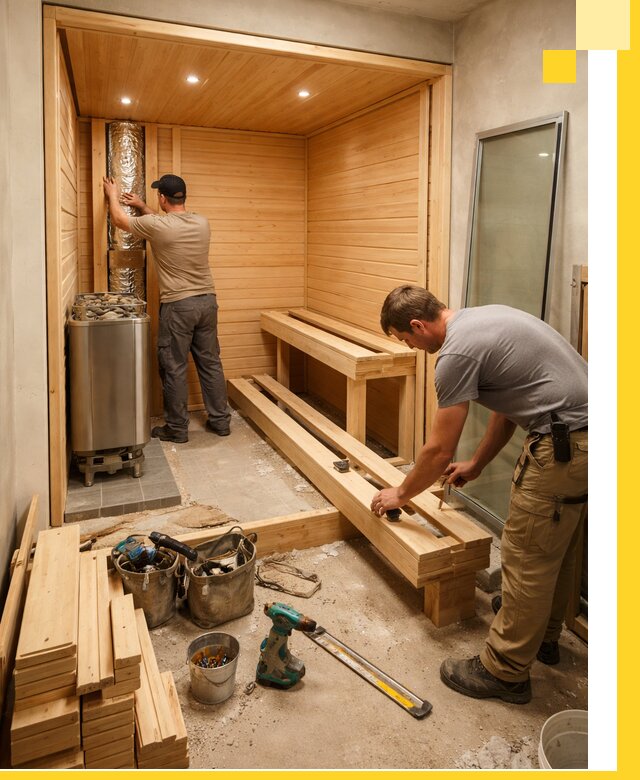 Проектирование и установка домашних саун под ключ в Новокузнецке