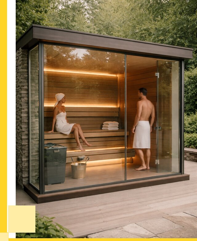Сауна стеклянная и двери для сауны в Новокузнецке от 256850 р. | ЭриданНвк
