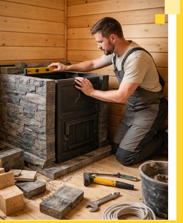 Производство и установка печей для саун под ключ в Новокузнецке