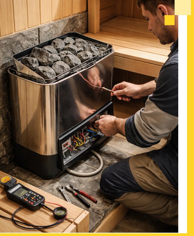 Продажа и установка электрокаменок для саун в Новокузнецке