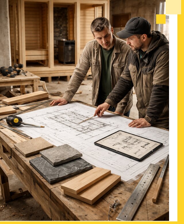 Проекты бань под ключ и планы строительства в Новокузнецке