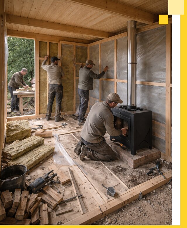 Профессиональный монтаж бань под ключ в Новокузнецке для дома