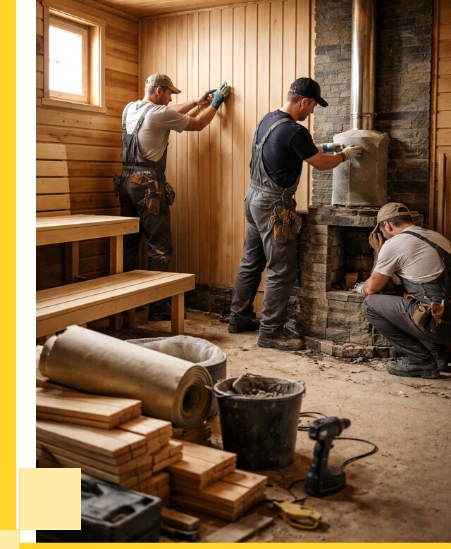 Ремонт бань под ключ в Новокузнецке от 46233 р. | ЭриданНвк