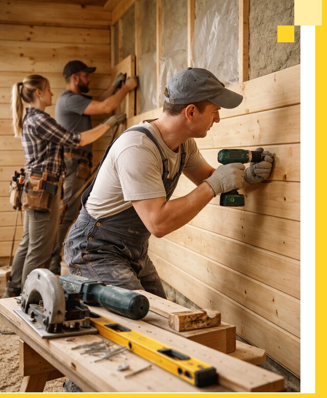 Обшивка бань под ключ в Новокузнецке: отделка стен и потолков