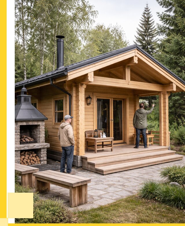 Деревянные бани под ключ в Новокузнецке от 462330 р. | ЭриданНвк