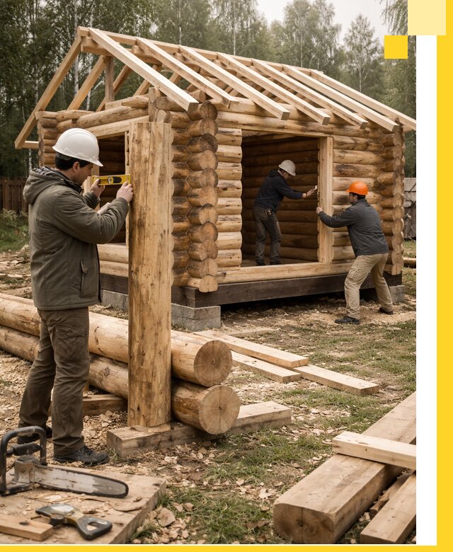 Строительство бань для дачи под ключ в Новокузнецке с доставкой и монтажом