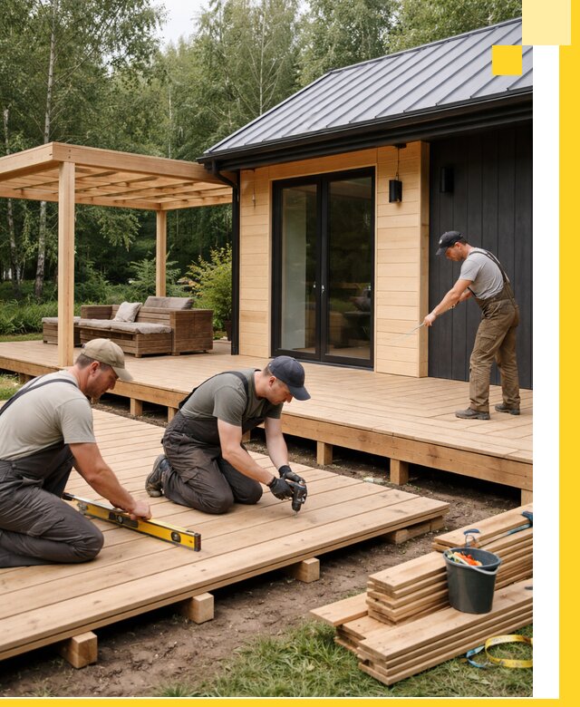 Строительство бань с террасой и бассейном под ключ в Новокузнецке