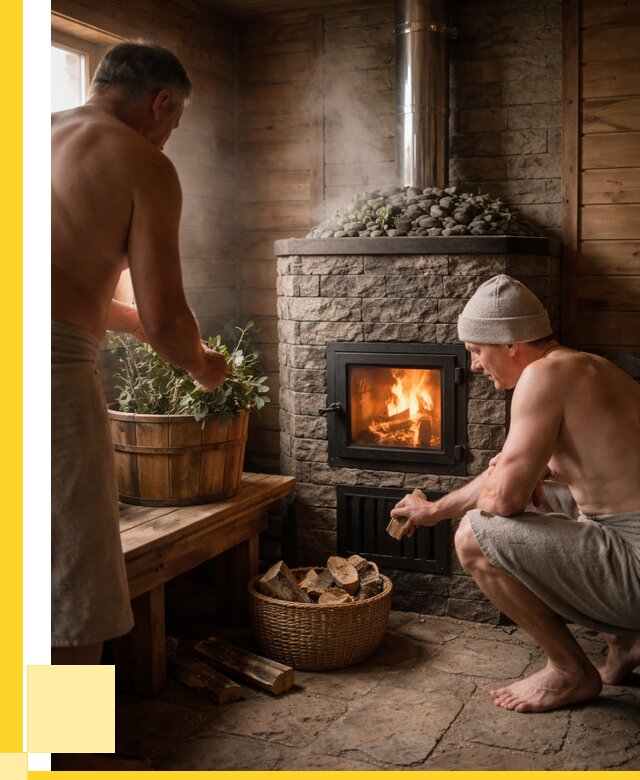 Банные печи под ключ в Новокузнецке от 46233 р. | ЭриданНвк кирпичная