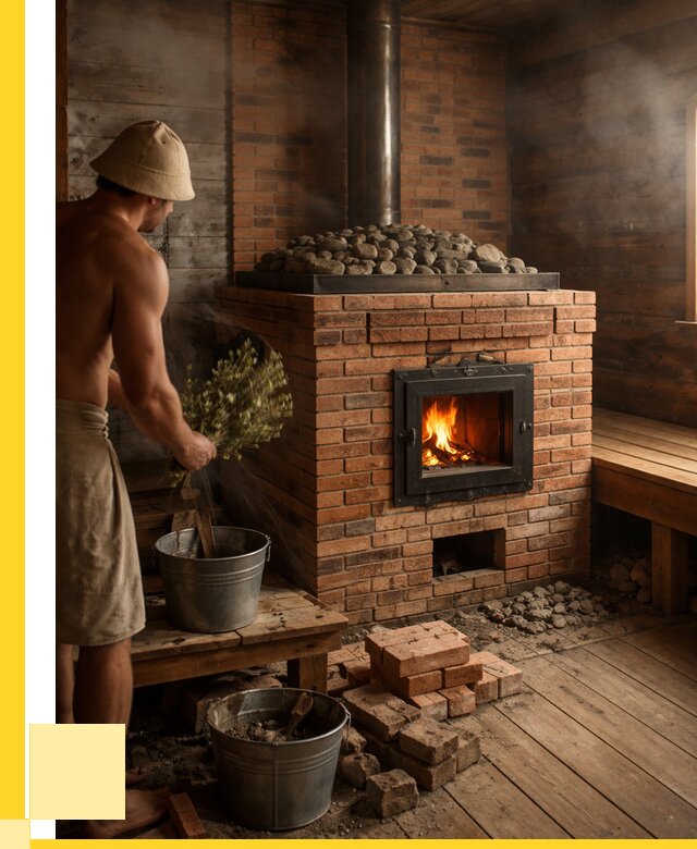 Кирпичные банные печи в Новокузнецке от 92466 р. | ЭриданНвк