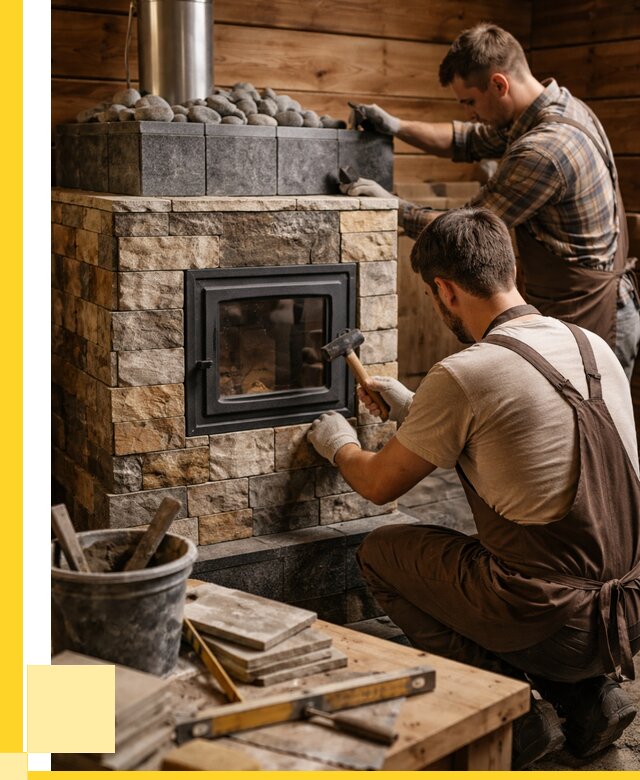 Облицовка банной печи в Новокузнецке от 15411 р. | ЭриданНвк