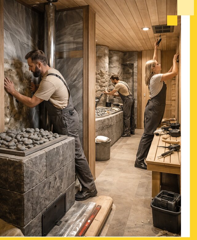 Строительство бань и SPA процедур в Новокузнецке под ключ и отделкой