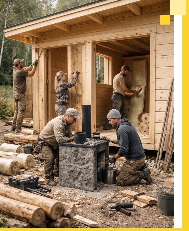 Купить баню под ключ в Новокузнецке строительство монтаж отделка